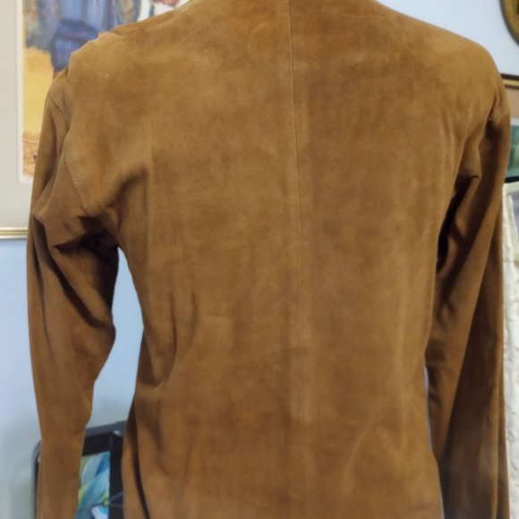 Vintage 90's Harve Benard Suede Shirt/jacket Size 6 - Picture 6 of 8